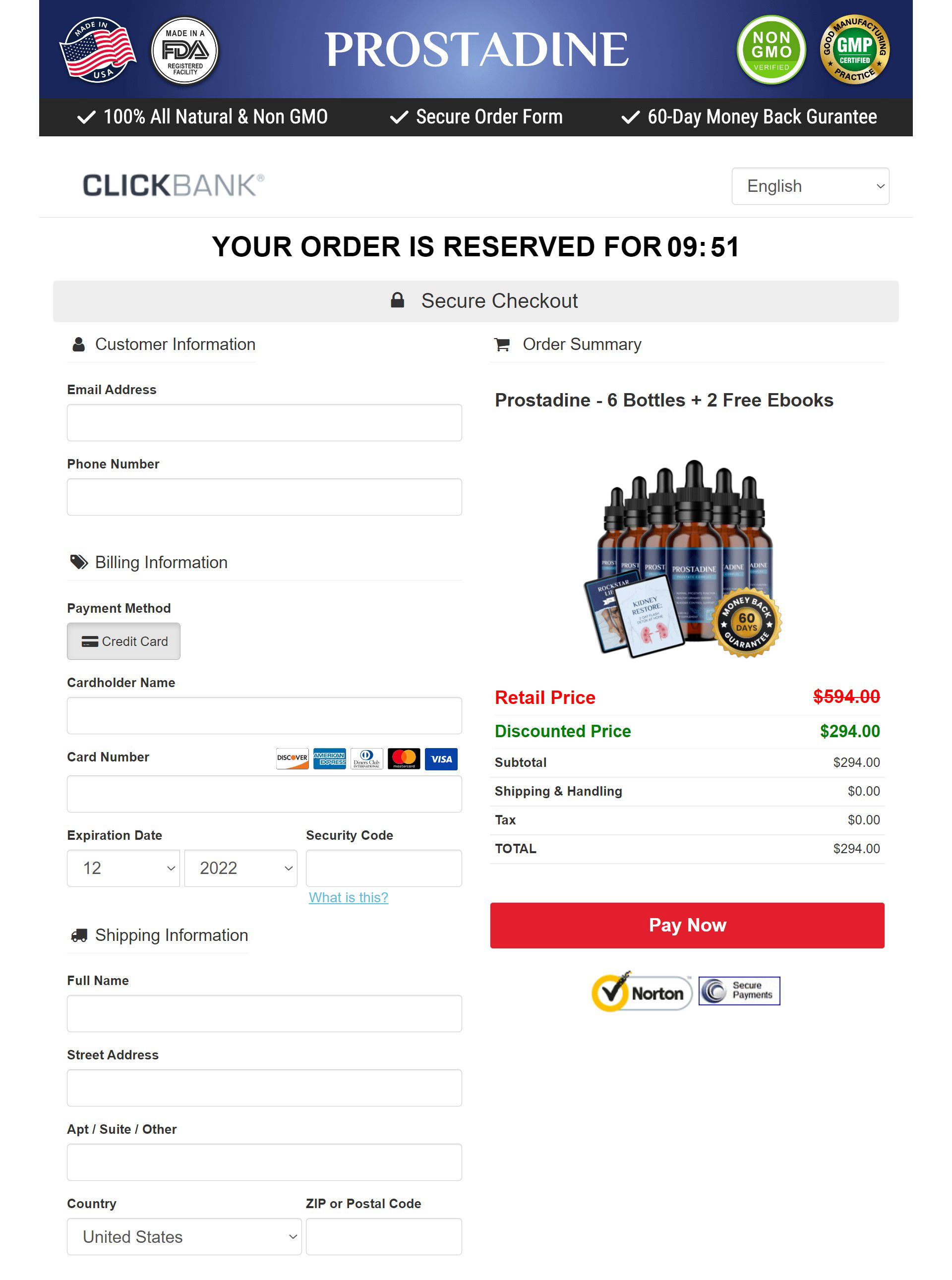 Order Page